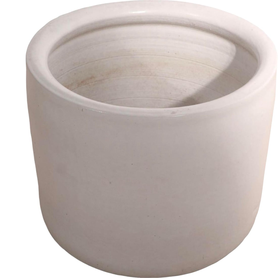 Mid Century White Ceramic Planter Attributed to Architectural Pottery (1 of 10)
