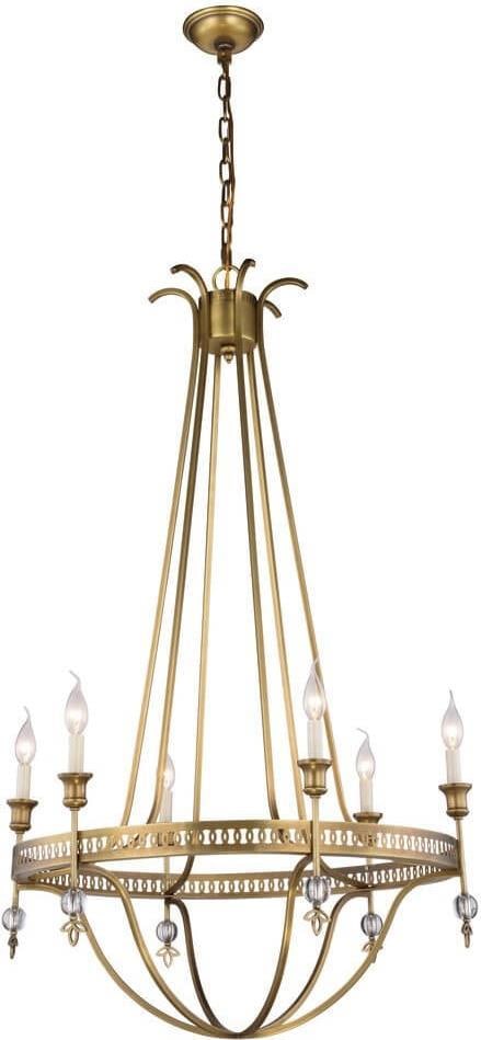 Elegant Lighting Phoebe Pendant Lamp Polished Nickel 50H 30W 30D UL-Listed (1 of 1)