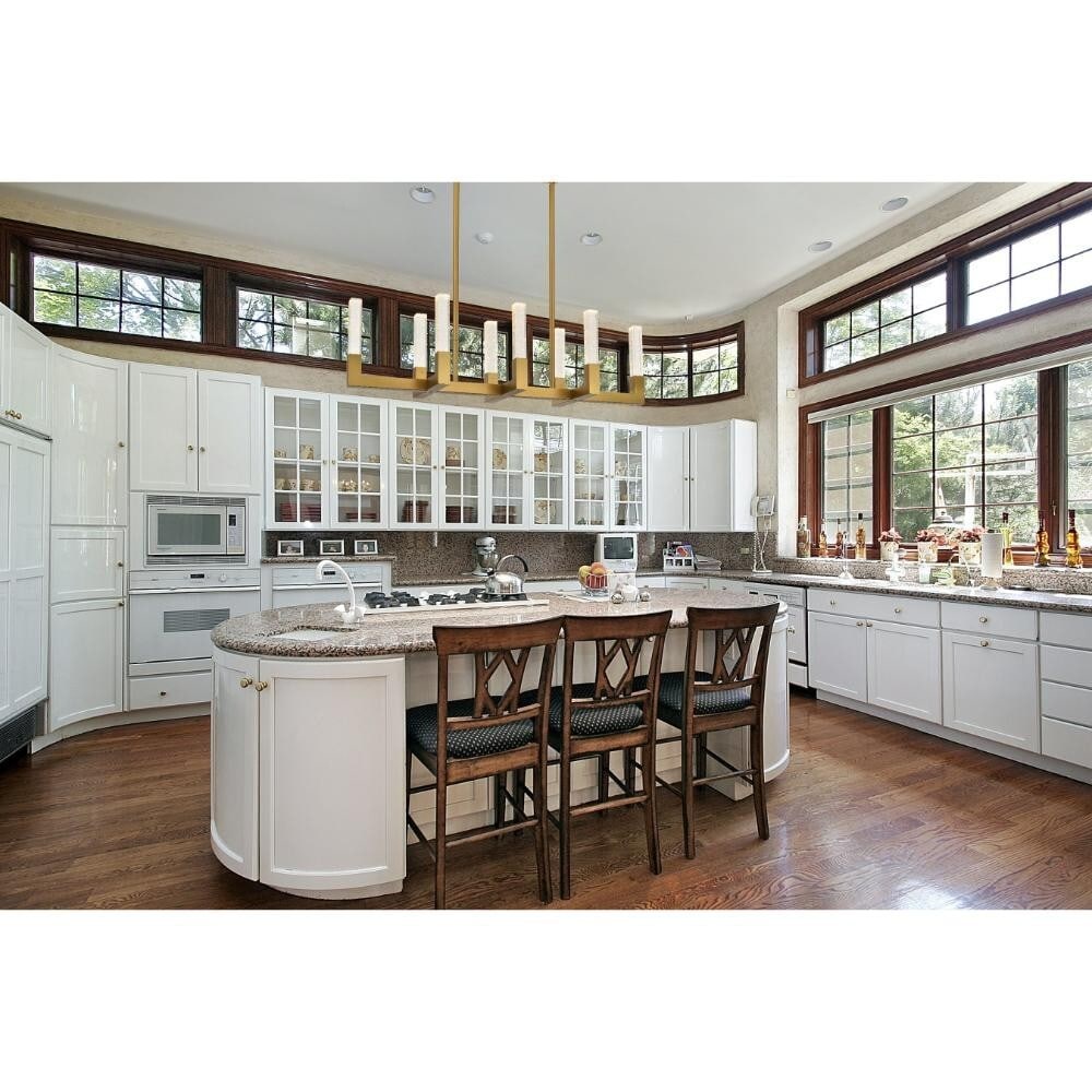 Noemi 42 Inch Satin Gold LED Chandelier with Crystal Rods (1 of 11)