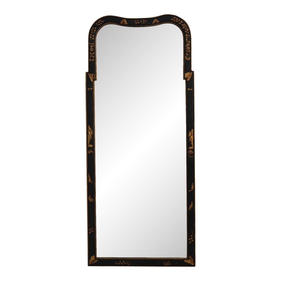 Friedman Brothers Chinoiserie Black Mirror Colonial Williamsburg Design: Friedman Brothers Chinoiserie Black Mirror Colonial Williamsburg Design This stunning Friedman Brothers Chinoiserie Colonial Williamsburg Black Mirror features a high-quality construction with a bevel