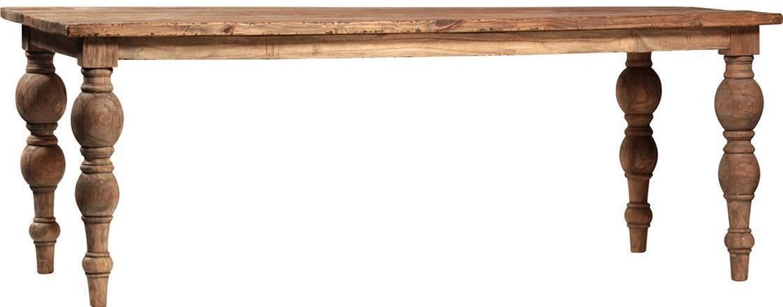 Reclaimed Wood Elegant Campbell Dining Table Country Farmhouse Style (1 of 2)