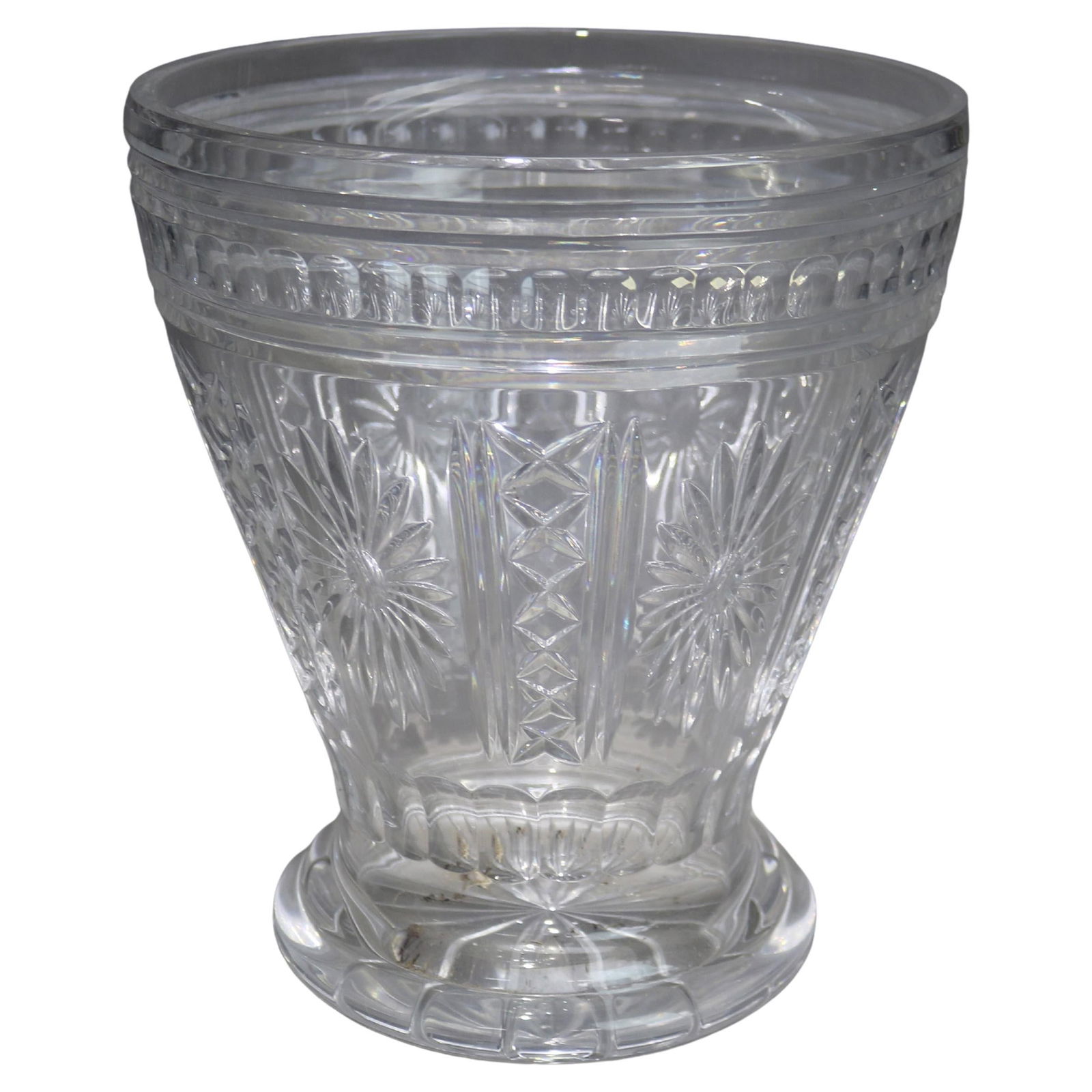 Pressed Glass Crystal Ice Bucket 20th Century Shannon Design (1 of 5)