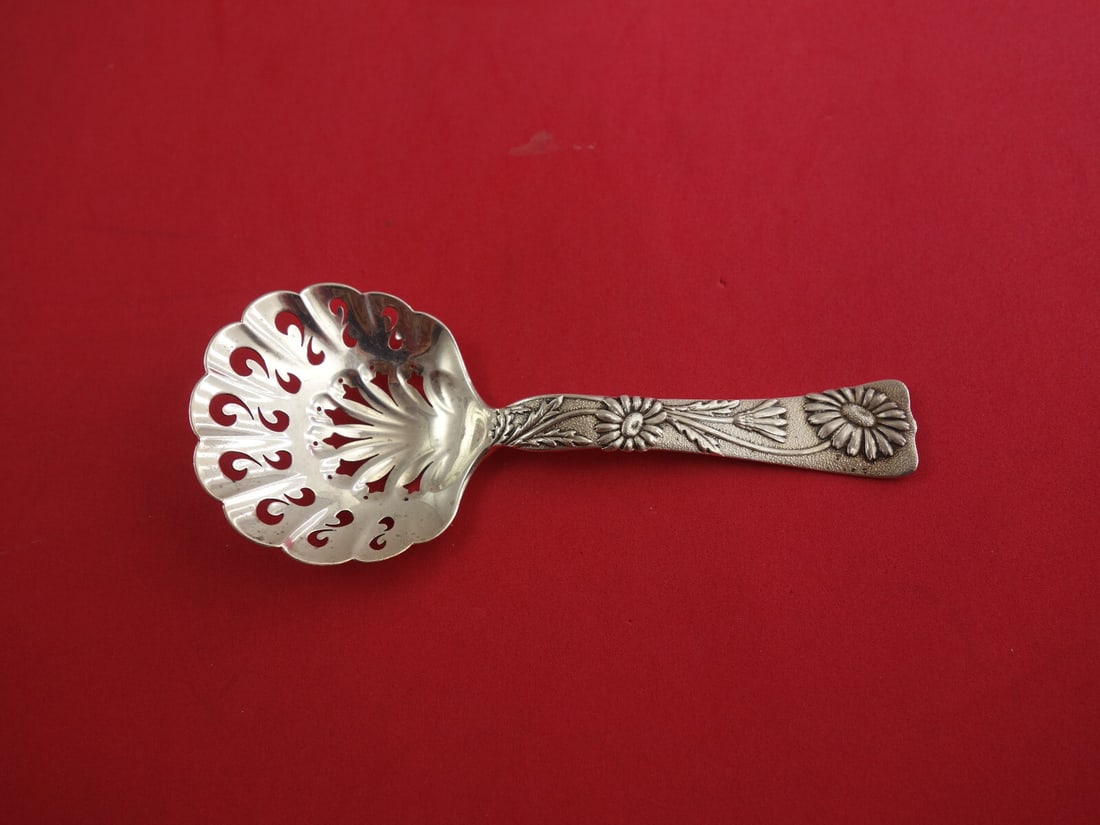 Tiffany & Co. Vine Sterling Silver Bon Bon Spoon Daisy Motif with Certificate (1 of 7)