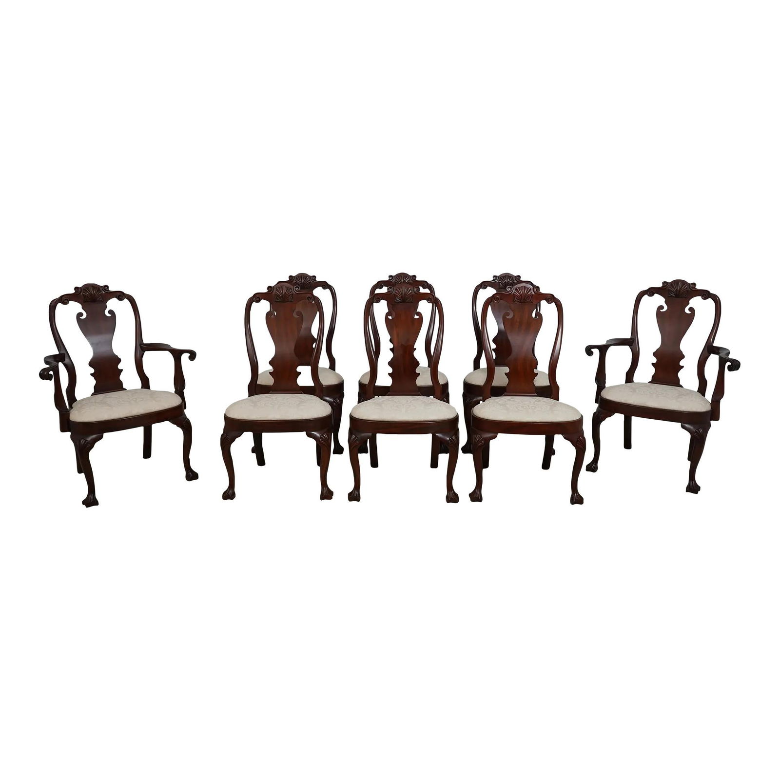 Set of 8 Henkel Harris Model 103 Mahogany Dining Chairs (1 of 10)