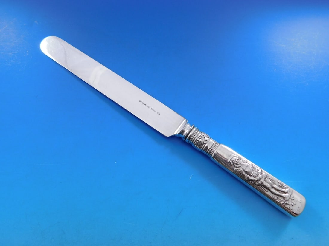Gorham Fontainebleau Sterling Silver Banquet Knife Blunt 10 3/8" (1 of 5)