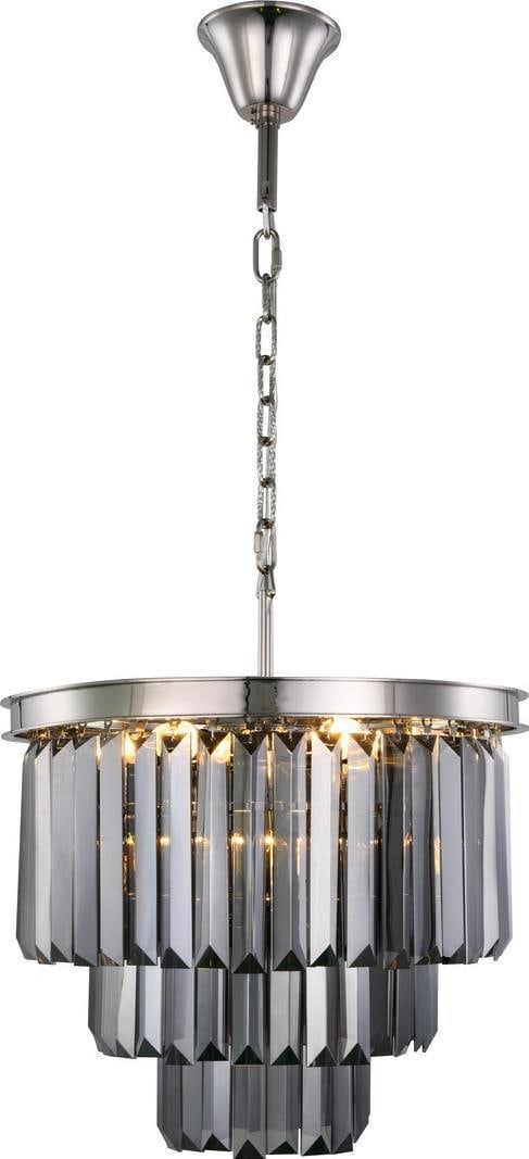 Sydney Pendant Light Polished Nickel Crystal UL-Listed 9 Bulbs (1 of 1)