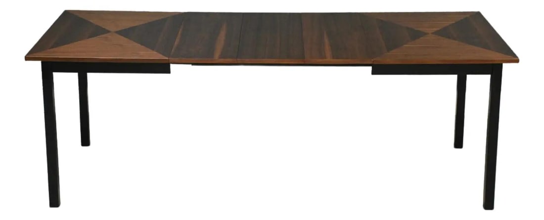 Mid Century Walnut Dining Table With Three 12 Inch Leaves USA Circa 1960s (1 of 9)