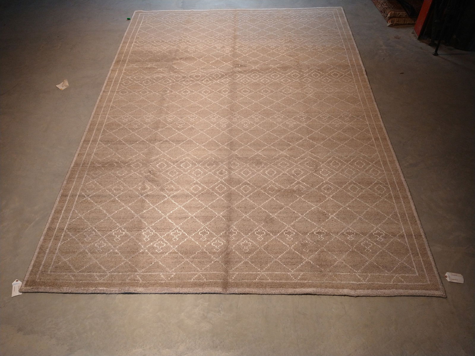 8.3 x 11.7 Handmade Modern Caramel Beige Rug (1 of 9)