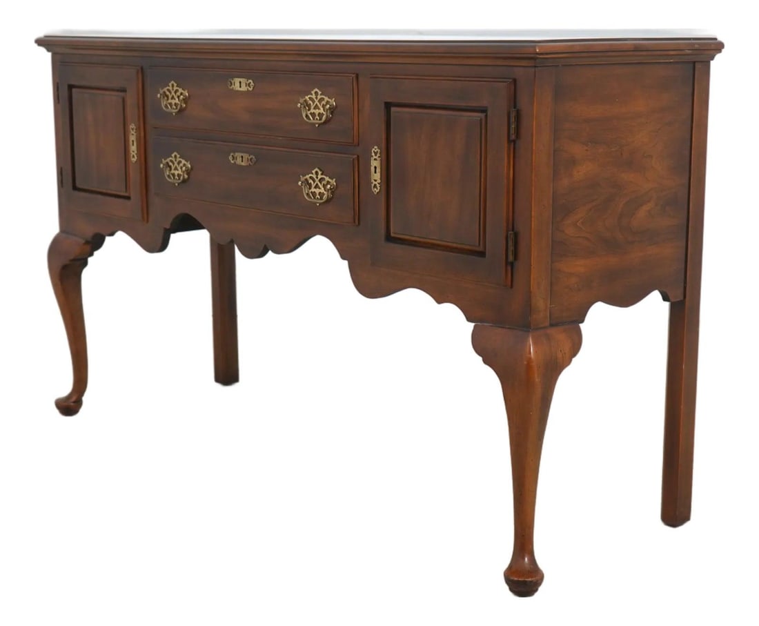 Oxford Finish Cherry Wood Sideboard with Queen Anne Legs by Statton (1 of 10)