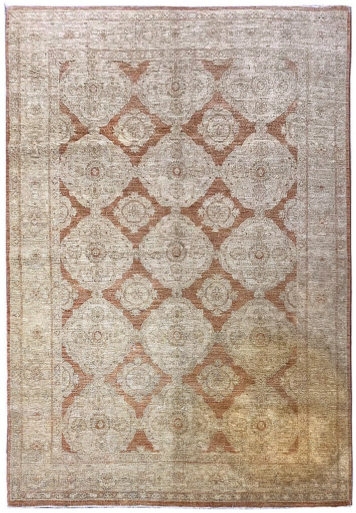 Handmade Agra Rug 6.2 x 8.7 Feet Premium Quality (1 of 10)