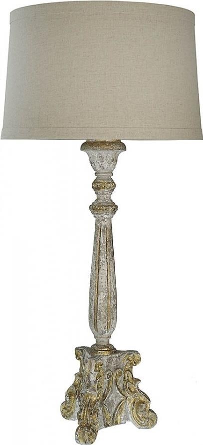 Provence Home English Traditional Carved Buffet Lamp 33H 16W (1 of 1)