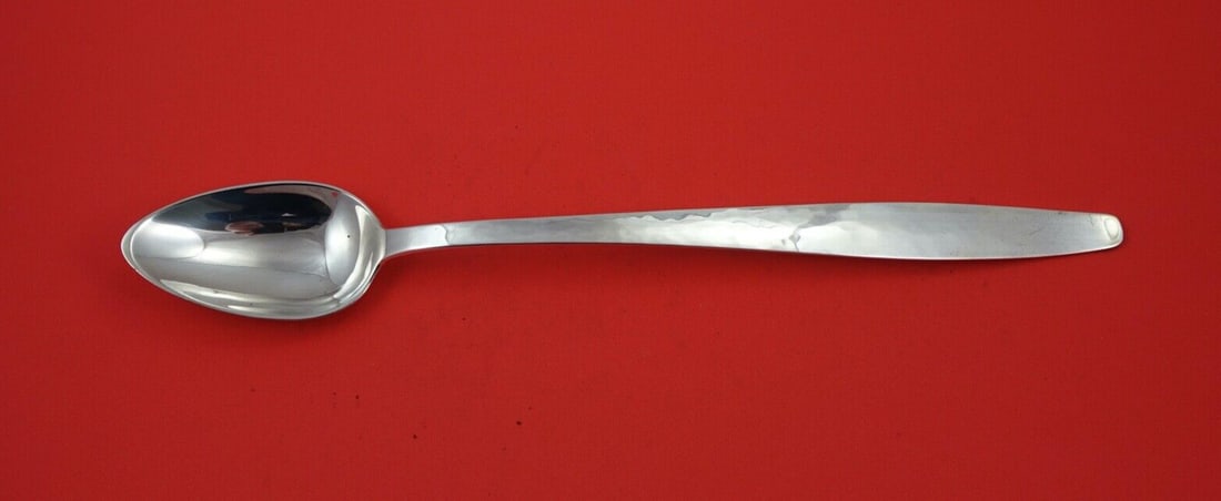 Allan Adler Swedish Modern Sterling Silver Platter Spoon 11 3/8 Inch (1 of 2)