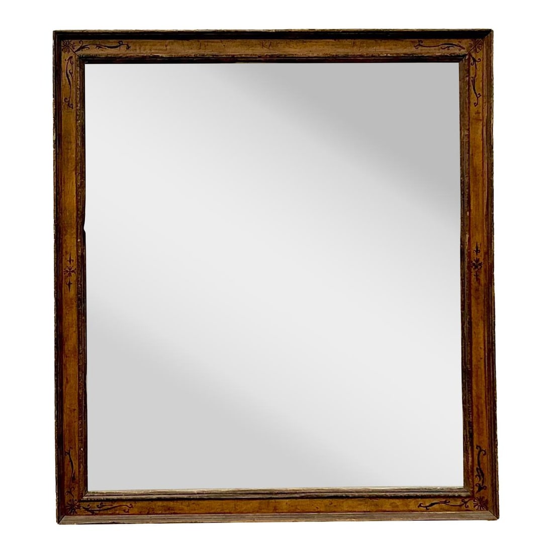 Vintage Boho Hand-Painted Mirror Colorful Eclectic Decor 42 x 46.75 (1 of 5)