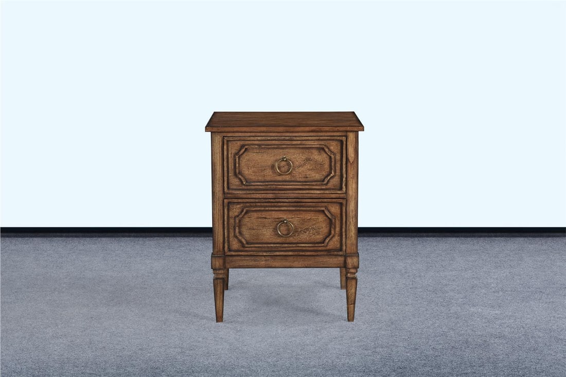 Rustic Pecan Helena Nightstand 32H 24W 18D: Rustic Pecan Helena Nightstand 32H 24W 18D Elevate your bedroom space with the Helena Nightstand, designed to blend rustic charm with modern functionality. This nightstand features a stunning Rustic P