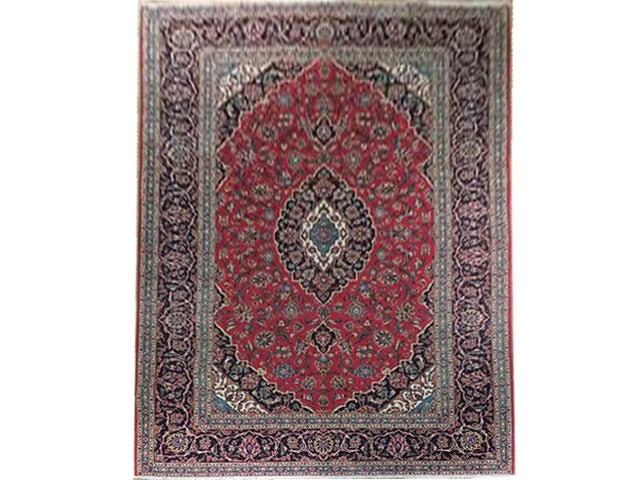 6.7 x 10.2 Persian Kashan Classic Traditional Area Rug (1 of 6)