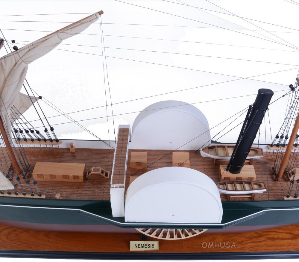 Handmade Nemesis Gunboat Model Nautical Decor 31.5H 55.1W 12.6D (1 of 9)