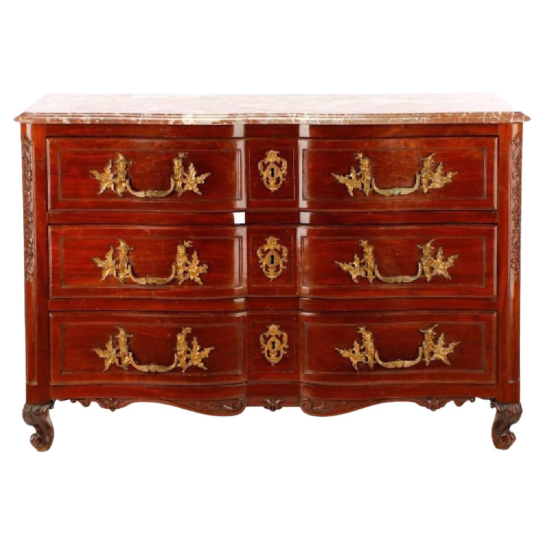 18th Century Regence Chinoiserie Marble-Top Commode from France (1 of 8)