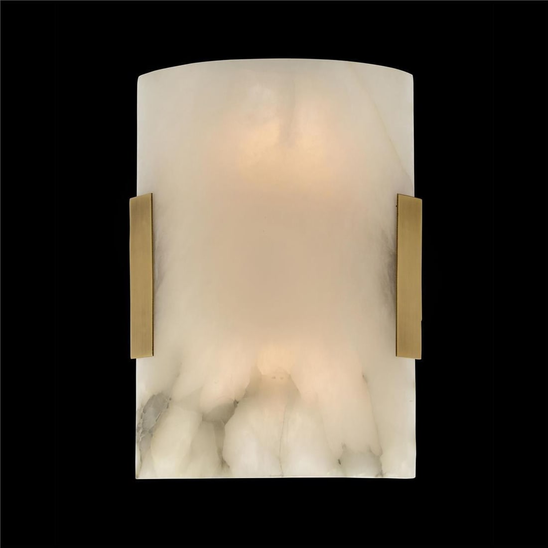 John-Richard Alabaster Brass Curved Wall Sconce UL Listed: John-Richard Alabaster Brass Curved Wall Sconce UL Listed Illuminate your space with this Elegant Alabaster Brass Wall Sconce, a stunning blend of sophistication and functionality. Crafted from
