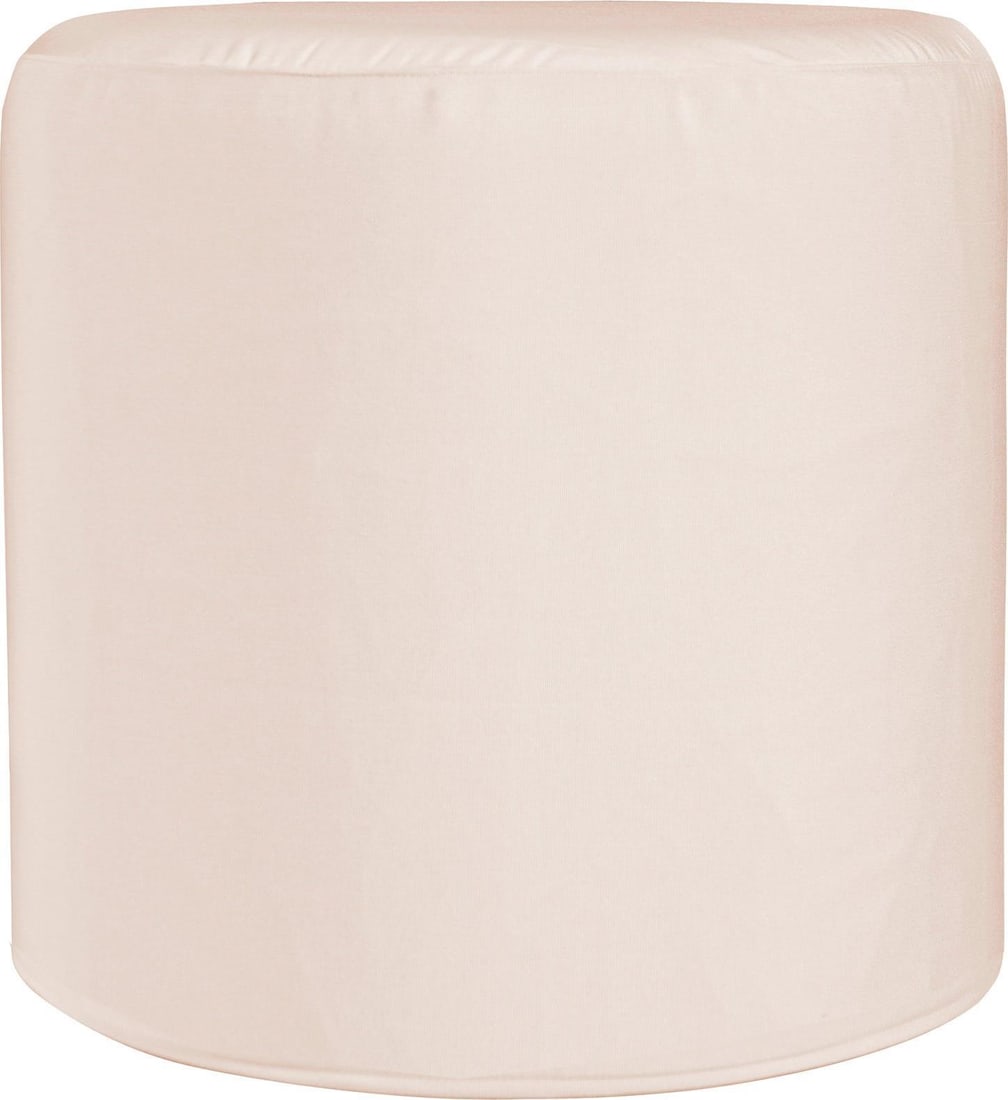 Howard Elliott Seascape Sand Cylinder Round Stool Sunbrella Fabric: Howard Elliott Seascape Sand Cylinder Round Stool Sunbrella Fabric The Seascape Sand Cylinder features a hand-finished design that adds a touch of elegance to any space. Crafted with durable Sunbrella