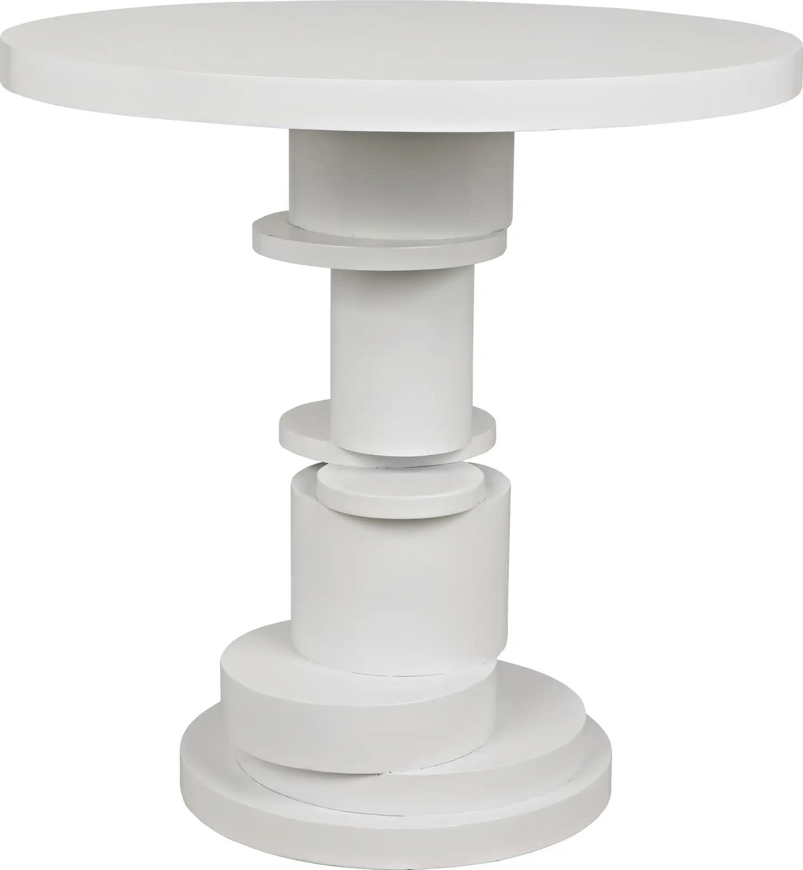 Noir Hugo Side Table Solid White Mahogany English Traditional Style (1 of 7)