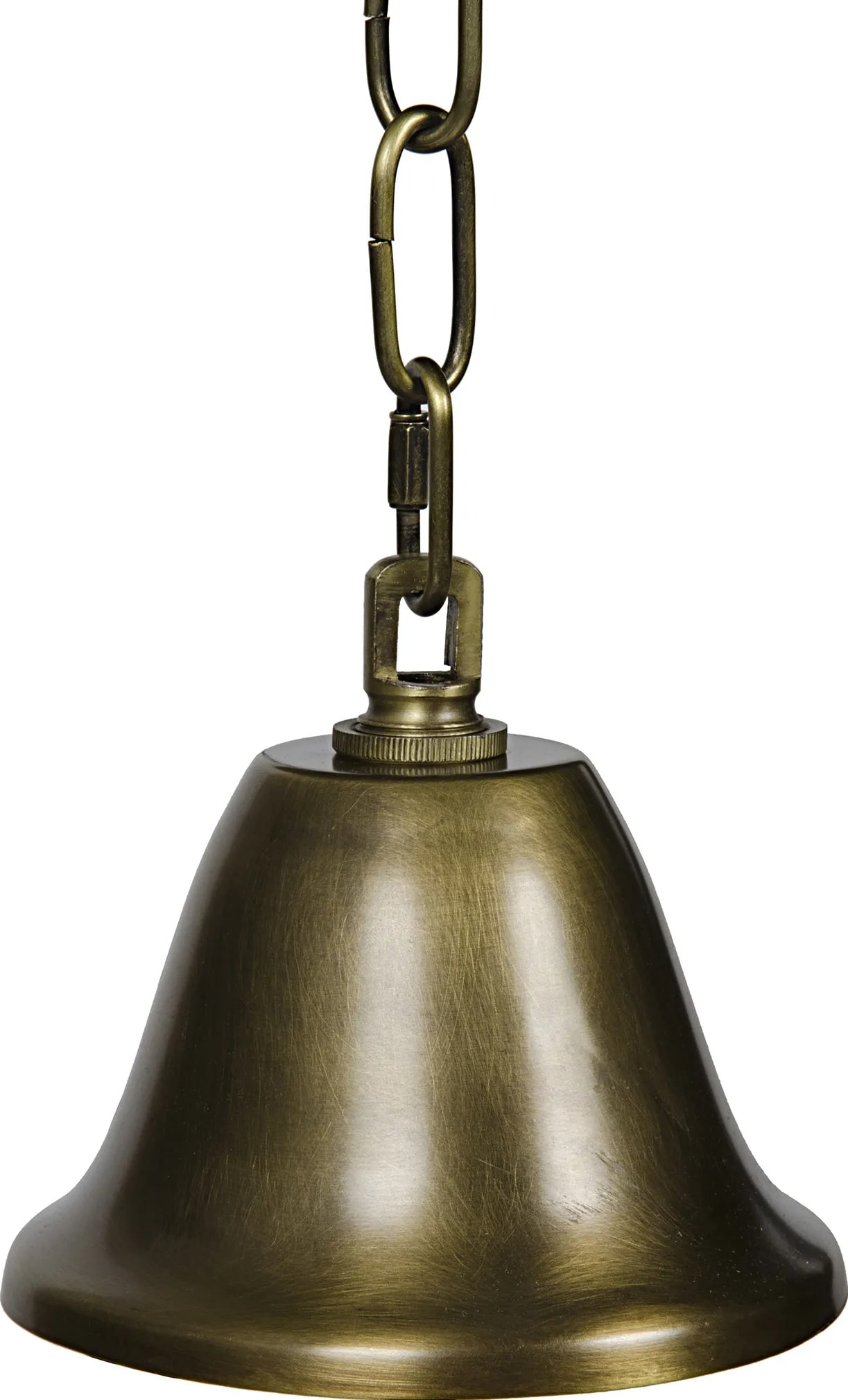 Noir Chandler Brass Bowl Chandelier 5 Lights Industrial Style (1 of 1)