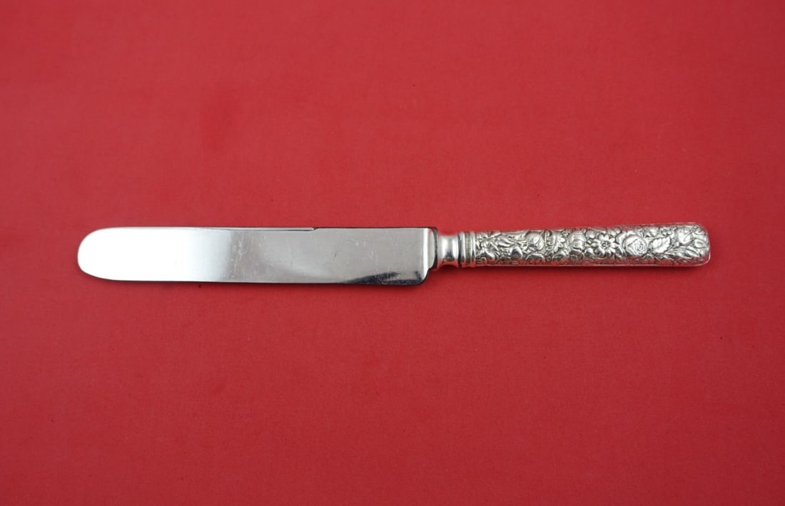Rare Towle Arlington Sterling Silver Dinner Knife 9 Inch Blunt Blade (1 of 2)