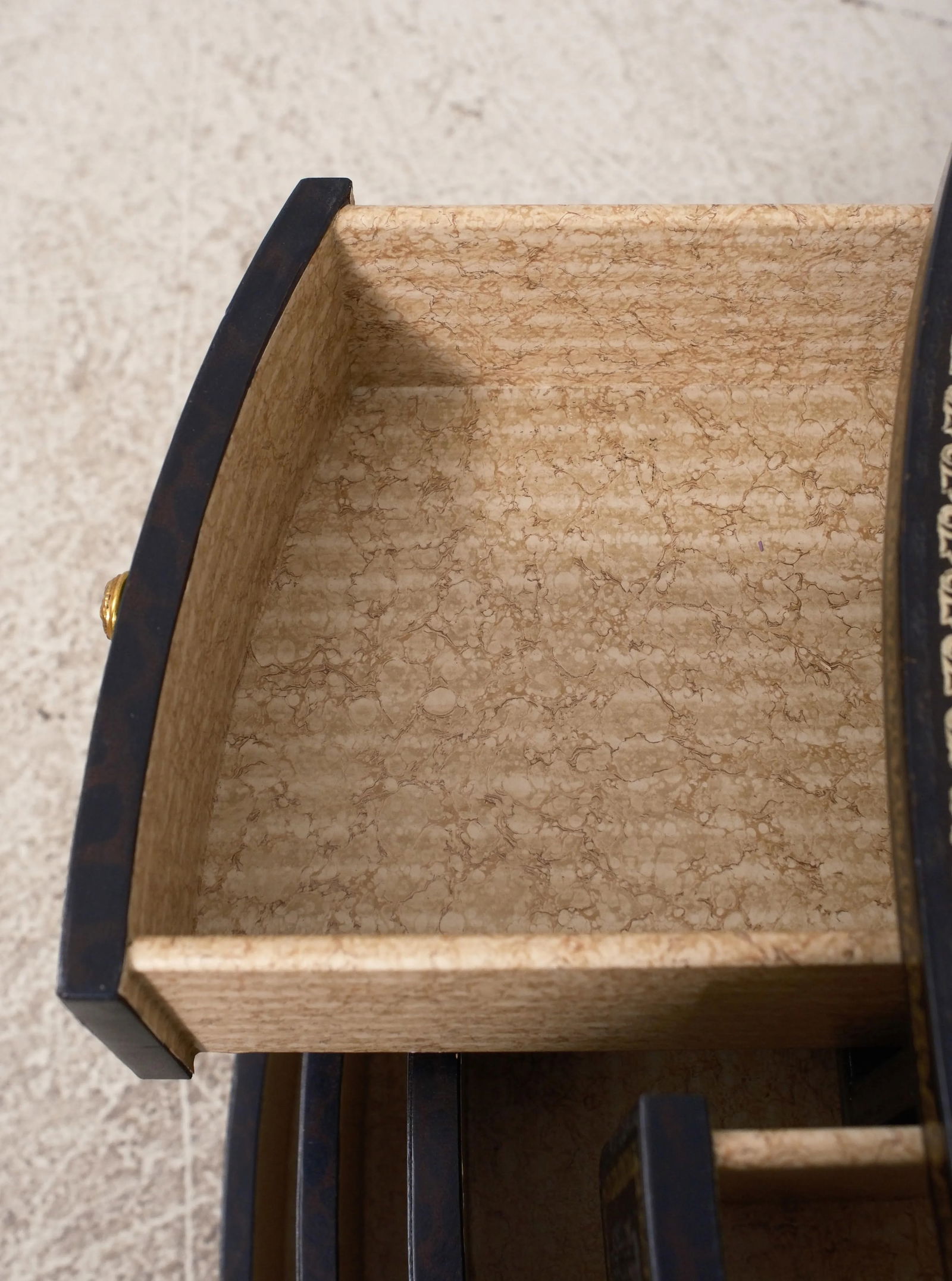 Maitland Smith Oval Leather Wrapped Occasional Chest Brown - 4