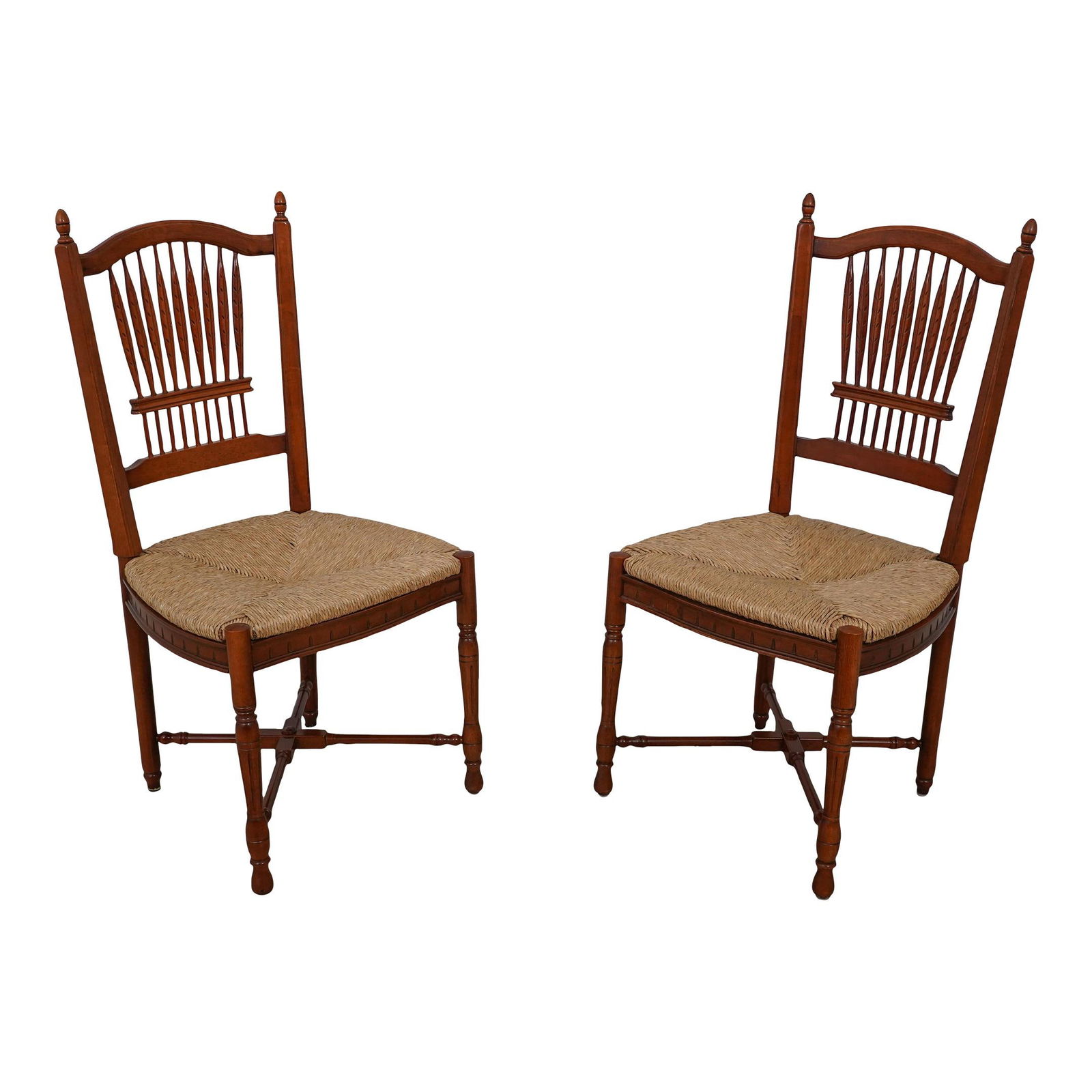 Lexington Pair of Wheat Sheaf Back Dining Chairs (1 of 10)