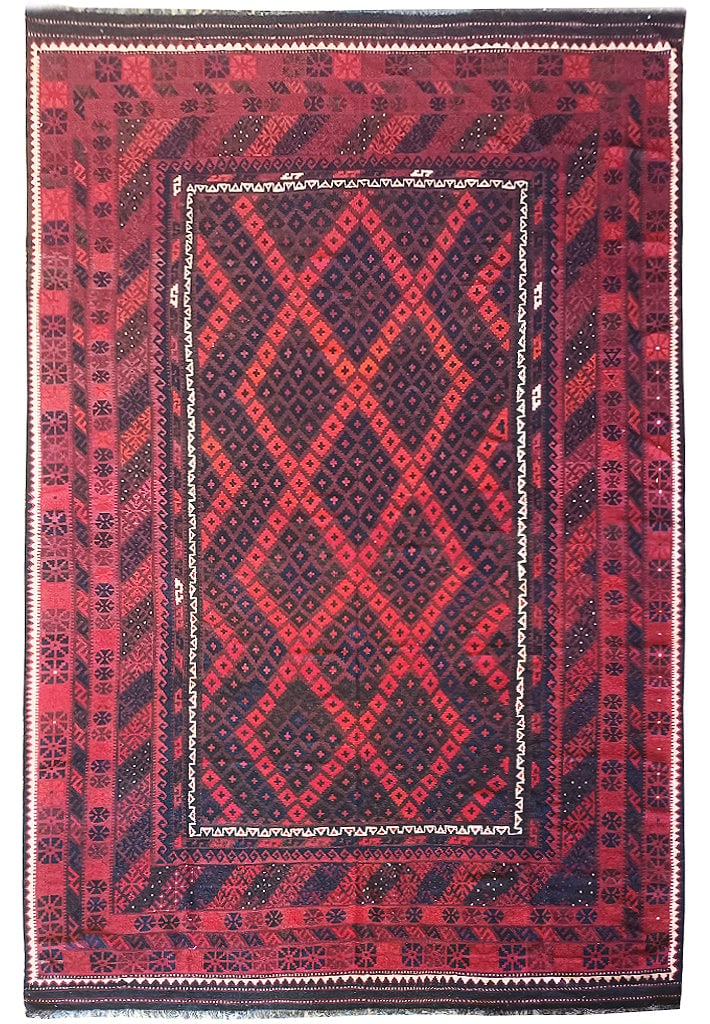 9.10 x 16.3 Tribal Afghan Kilim Rug Handmade in Afghanistan (1 of 10)