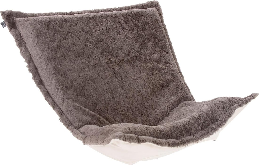 Howard Elliott Angora Stone Gray Puff Cushion Cover: Howard Elliott Angora Stone Gray Puff Cushion Cover Enhance your seating experience with the Angora Puff Cushion Cover in an elegant Stone Gray color. This cushion cover is designed for puff chairs, p