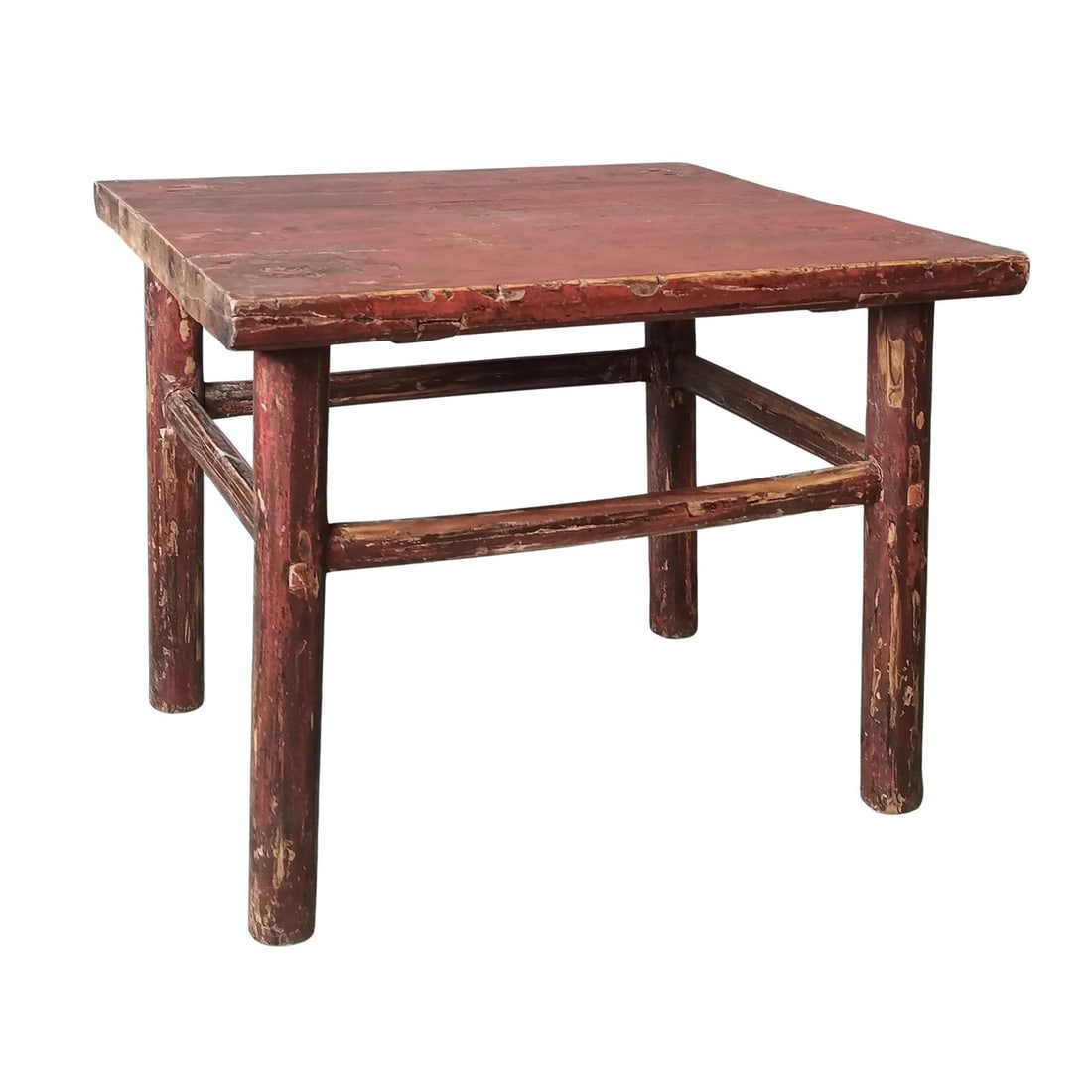 Rustic Asian Elm Table with Lacquer Finish (1 of 1)