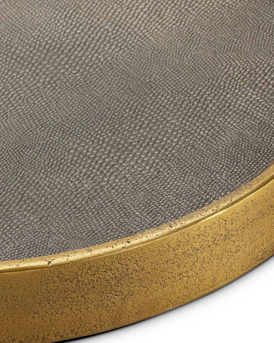 Currey Tanay Brass Round Tray for Home Decor (1 of 3)