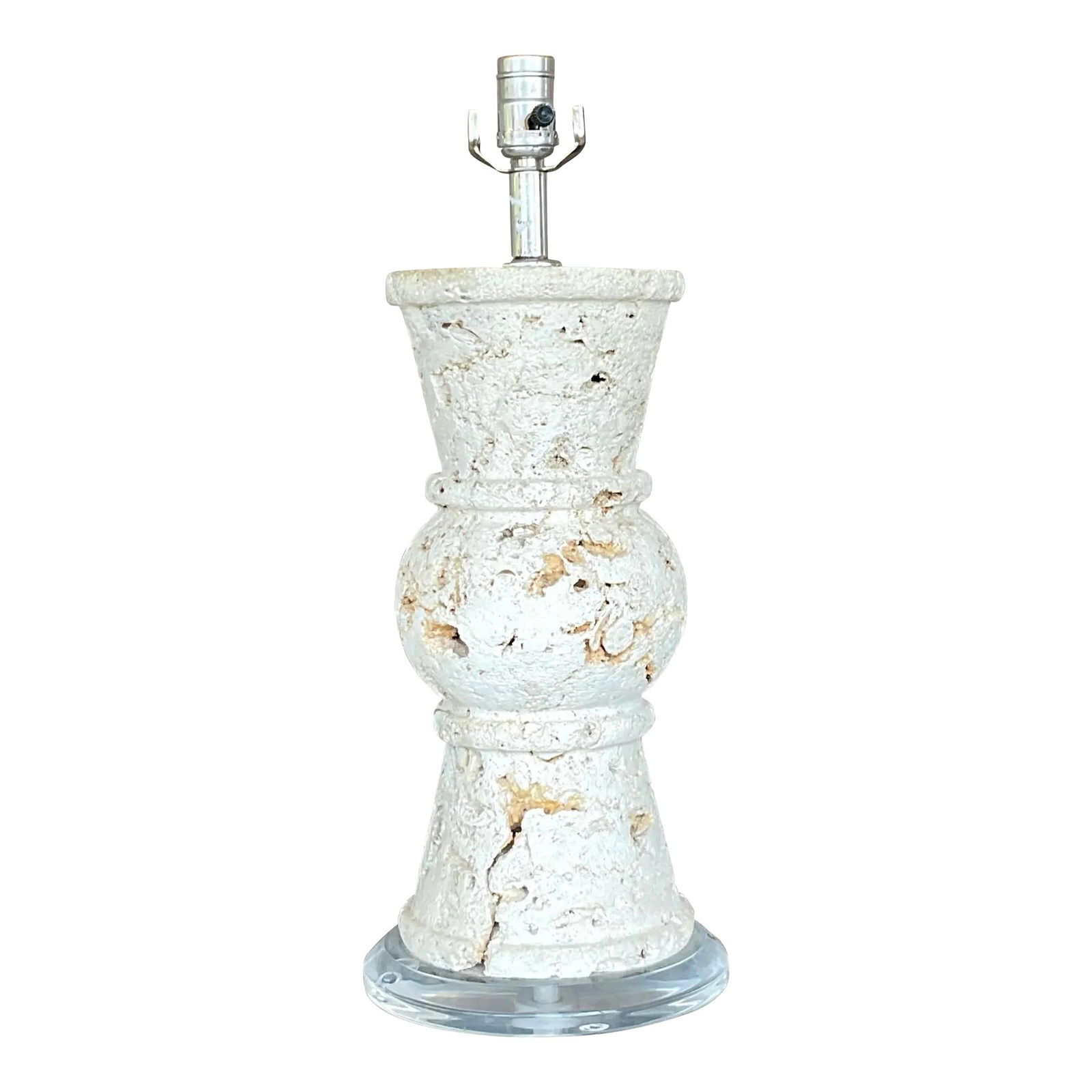 Vintage Coastal Cut Coquina Stone Table Lamp American Crafted: Vintage Coastal Cut Coquina Stone Table Lamp American Crafted Experience the charm of coastal living with this Vintage Coastal Cut Coquina Stone Table Lamp. Meticulously crafted in America, this uniqu