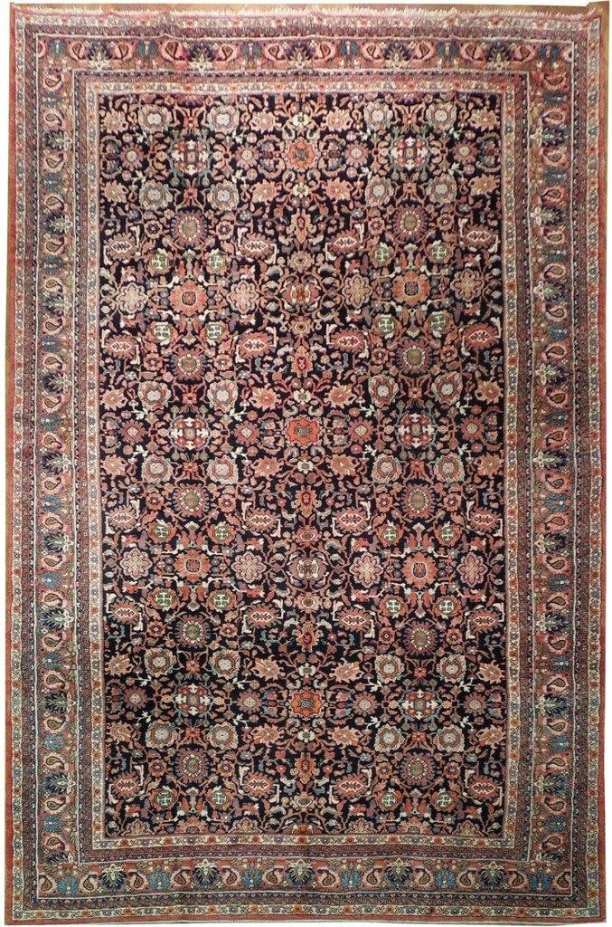 Handcrafted Persian Mahal Rug 10'8 x 16'7 Wool Multi Color (1 of 6)