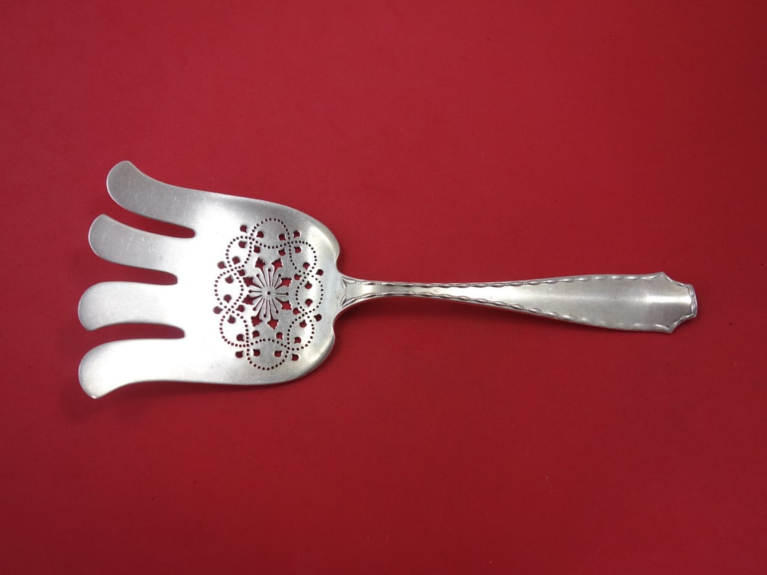 Tiffany & Co. Marquise Sterling Silver Pierced Asparagus Fork 9 5/8" (1 of 1)