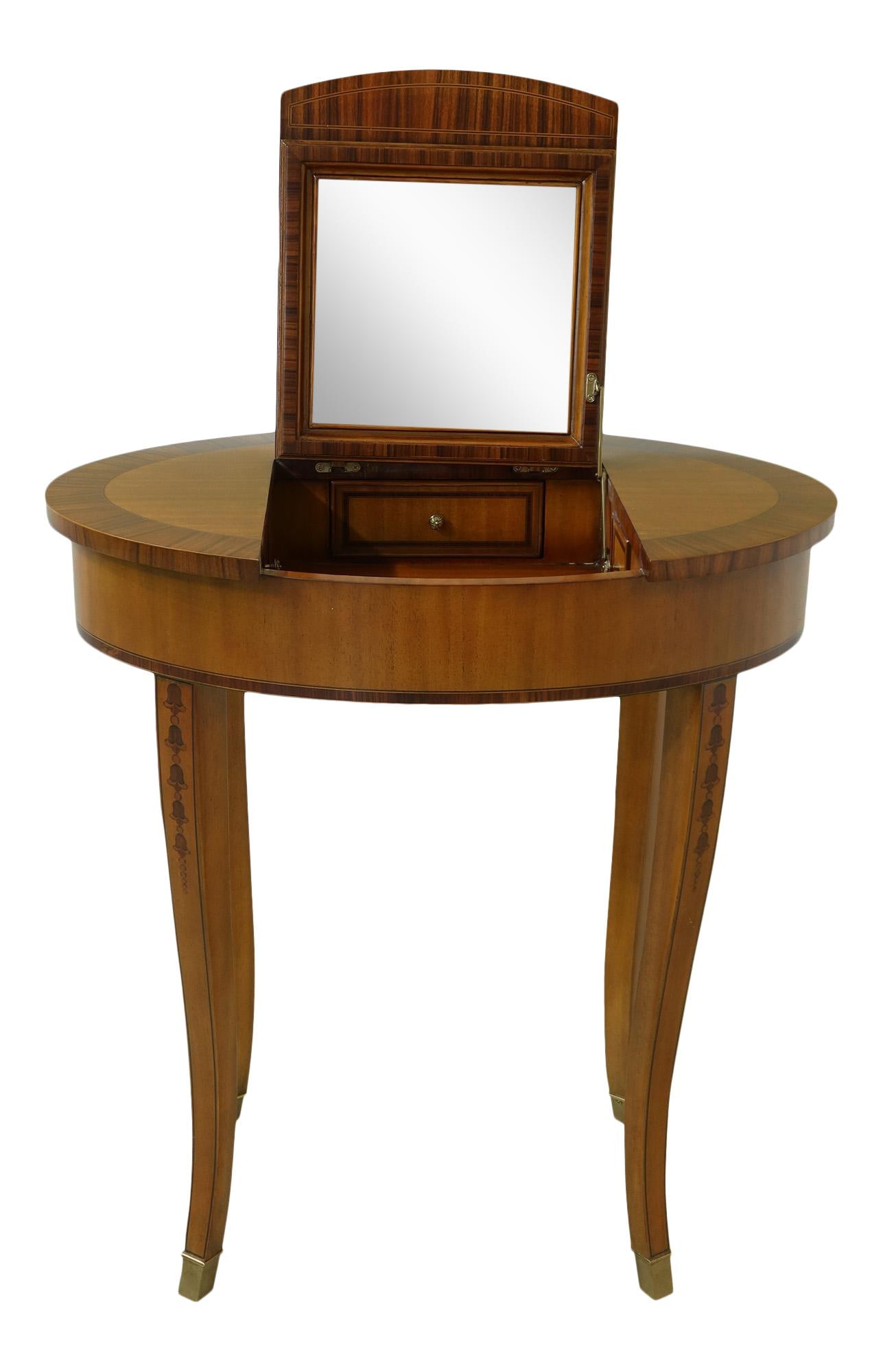 Maitland Smith Adam Style Vanity Table with Flip Top and Mirror (1 of 10)
