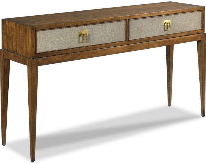 Woodbridge Savoye Mid-Century Walnut Console Table 34H x 60W x 16D (1 of 4)
