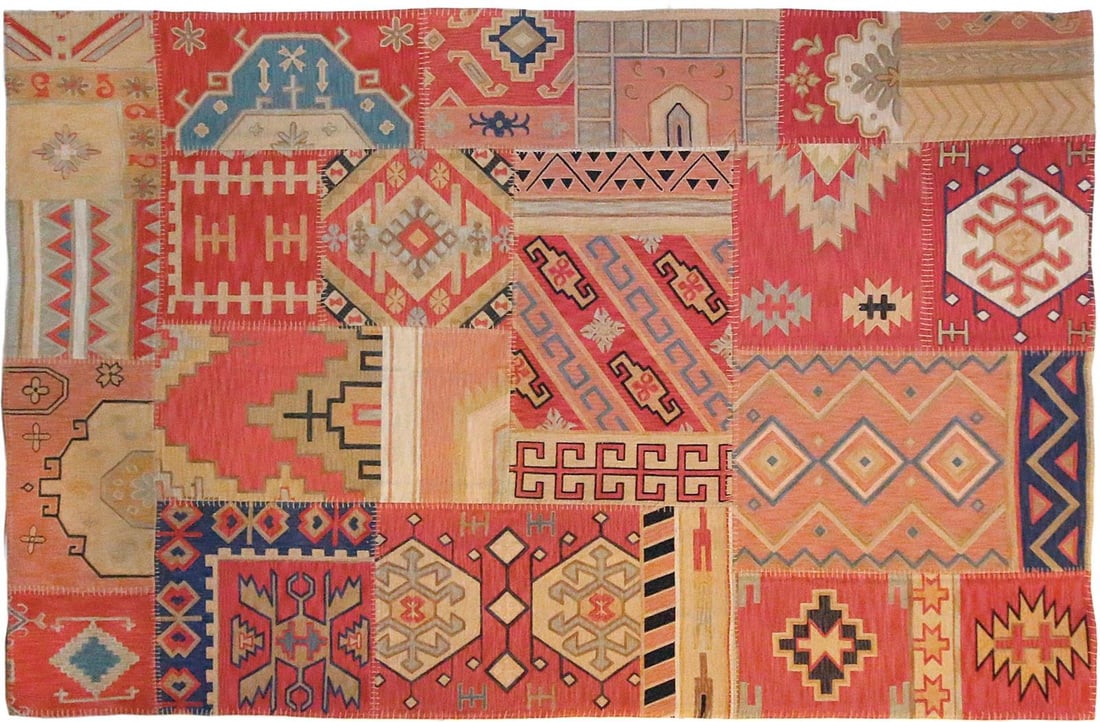 Handmade Multi-Color Wool Rug 4x6 Arts and Crafts Style: Handmade Multi-Color Wool Rug 4x6 Arts and Crafts Style Elevate your home decor with this Vibrant Vintage Style Wool Rug, a stunning handmade piece that showcases the intricate artistry of the Arts an