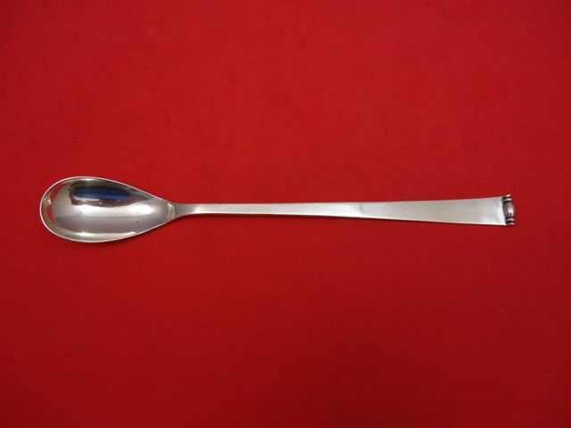 Allan Adler Modern Georgian Sterling Silver Lemonade Spoon 11.5" (1 of 2)
