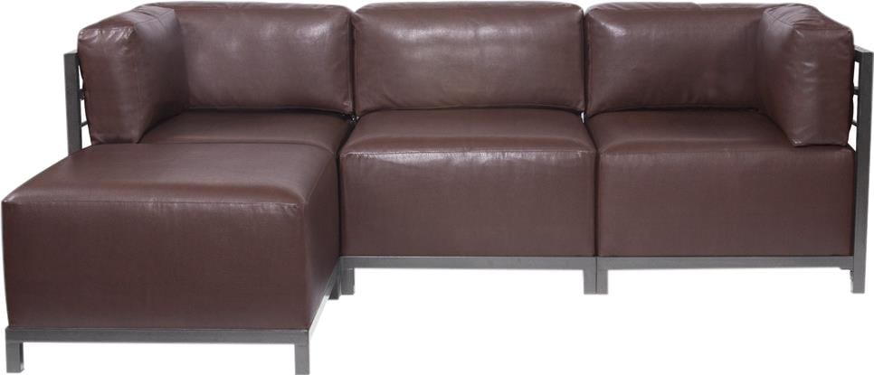 Howard Elliott Avanti Axis Brown Expandable Sectional Sofa (1 of 1)