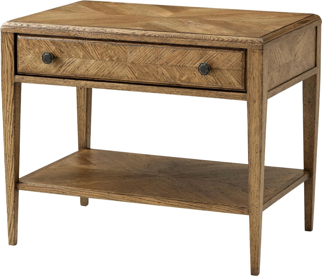 Theodore Alexander Nova Oak Drawer Side Table Dawn Finish (1 of 3)