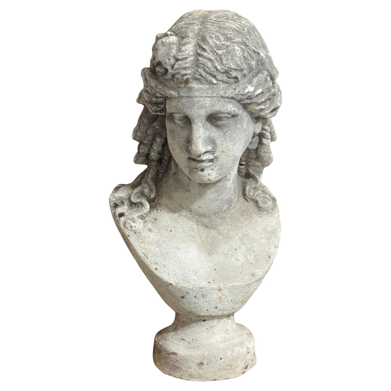 Neoclassical French Cast Stone Bust of Ariadne Circa 1900 (1 of 10)