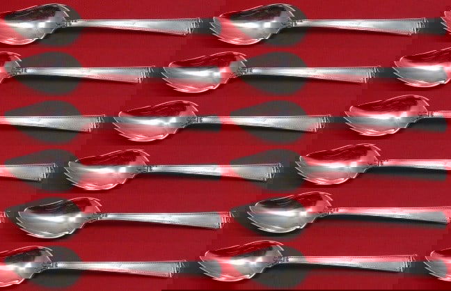 International Sterling Silver Pantheon Grapefruit Spoon Set of 12 (1 of 3)