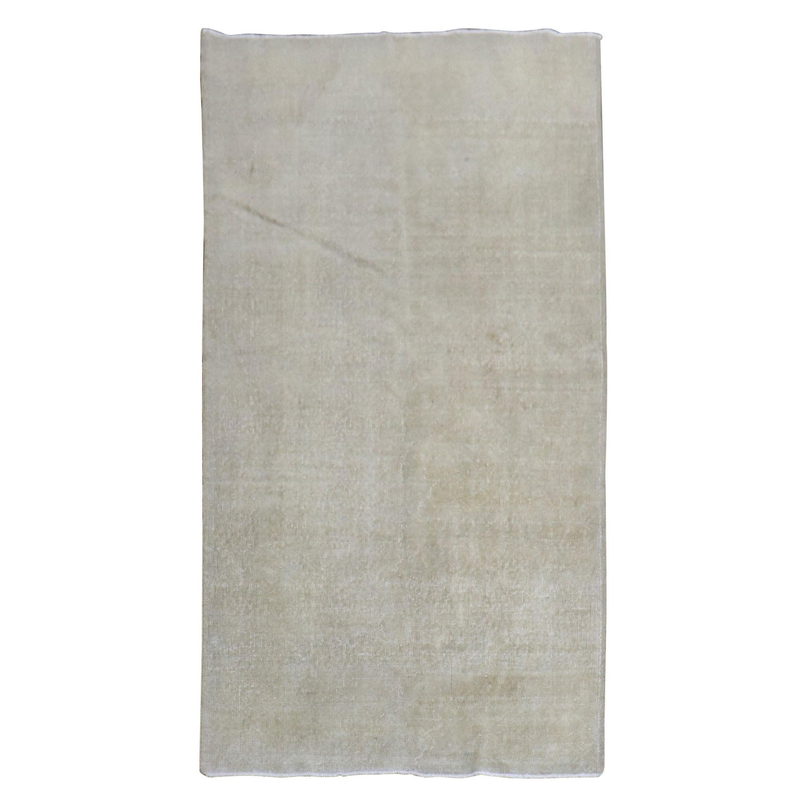 Antique Hand-Knotted Moorish Turkish Rug 3'9" x 7' Wool circa 1950: Antique Hand-Knotted Moorish Turkish Rug 3'9" x 7' Wool circa 1950 This stunning Monochromatic Neutral Worn Turkish Rug showcases a beautiful Moorish style, crafted with meticulous attention to detail