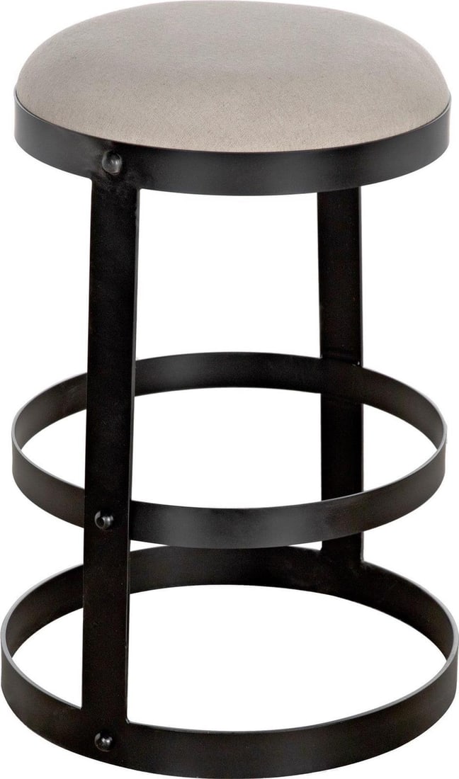 Dior Chic Noir Counter Stool Industrial Style Matte Black Finish: Dior Chic Noir Counter Stool Industrial Style Matte Black Finish The Chic Noir Counter Stool perfectly blends industrial style with classic elegance. Featuring a sleek matte black finish and a sturdy
