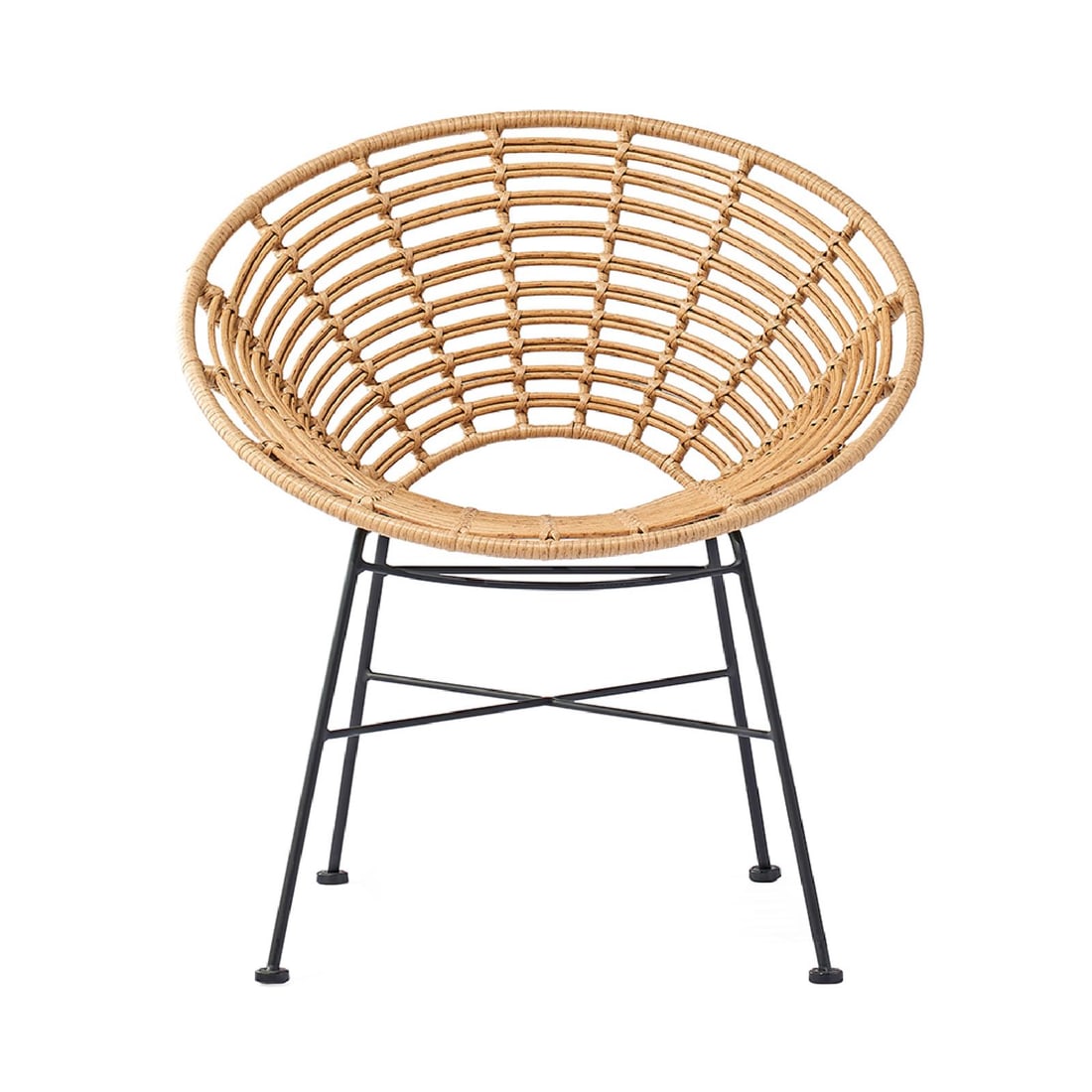 Zentique Coastal Style Rattan Steel Chair Elegant Design (1 of 4)