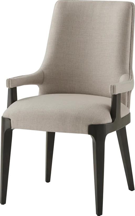 Theodore Alexander Modern Beachwood Dining Arm Chair: Theodore Alexander Modern Beachwood Dining Arm Chair Introducing the Modern Beachwood Dining Chair by Theodore Alexander, a stylish addition to any dining space. This armchair features a beautiful bee