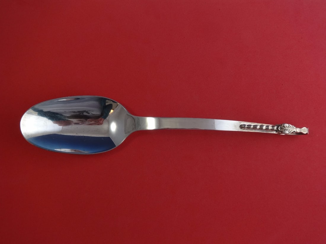 MMR Mexican Sterling .925 Silver Platter Spoon 11.5" Serving Piece (1 of 1)