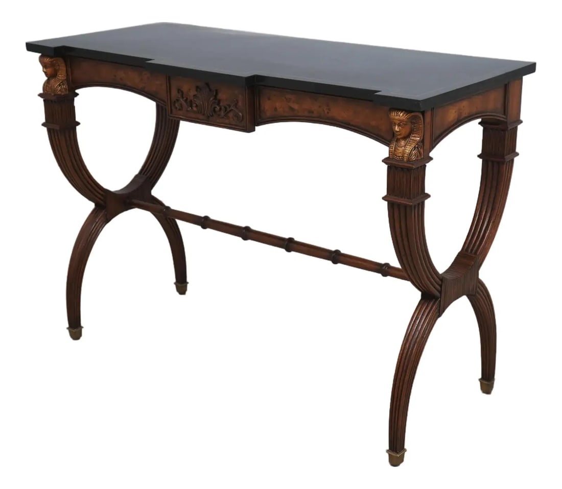 Regency Egyptian Revival Console Table with Marble Top (1 of 10)