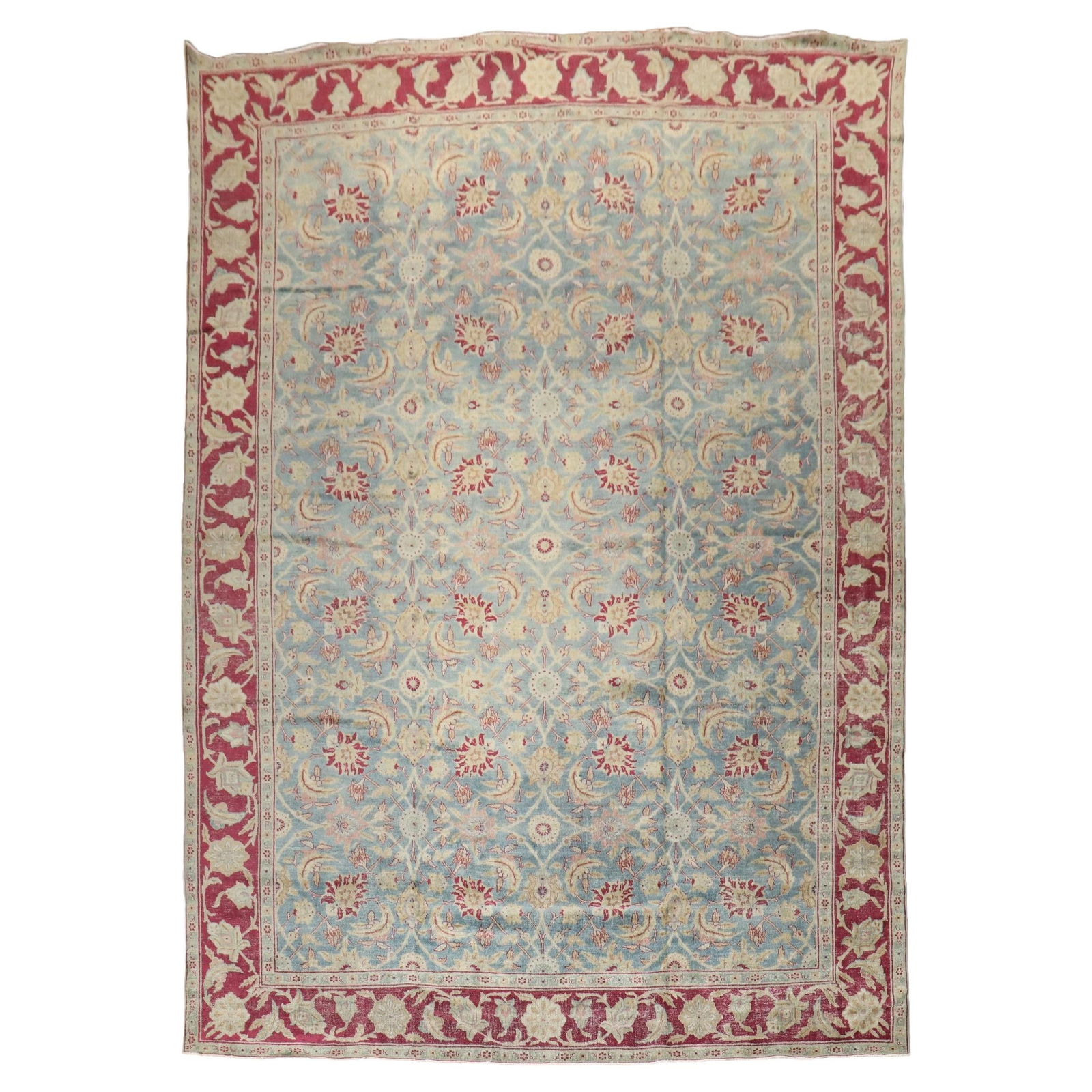 Zabihi Collection Antique Persian Tabriz Wool Rug 95 x 138 in Bauhaus Style: Zabihi Collection Antique Persian Tabriz Wool Rug 95 x 138 in Bauhaus Style This exquisite antique Persian Tabriz rug from the early 20th century features a stunning Bauhaus style design. Crafted